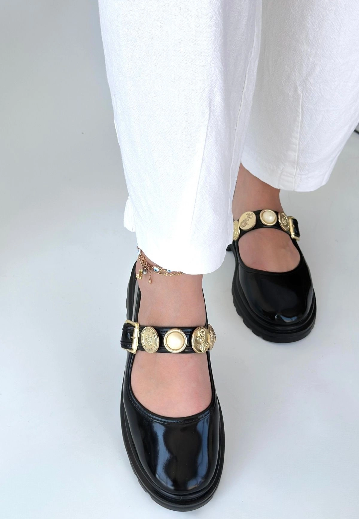 Okira Siyah Rugan Oxford Ayakkabı