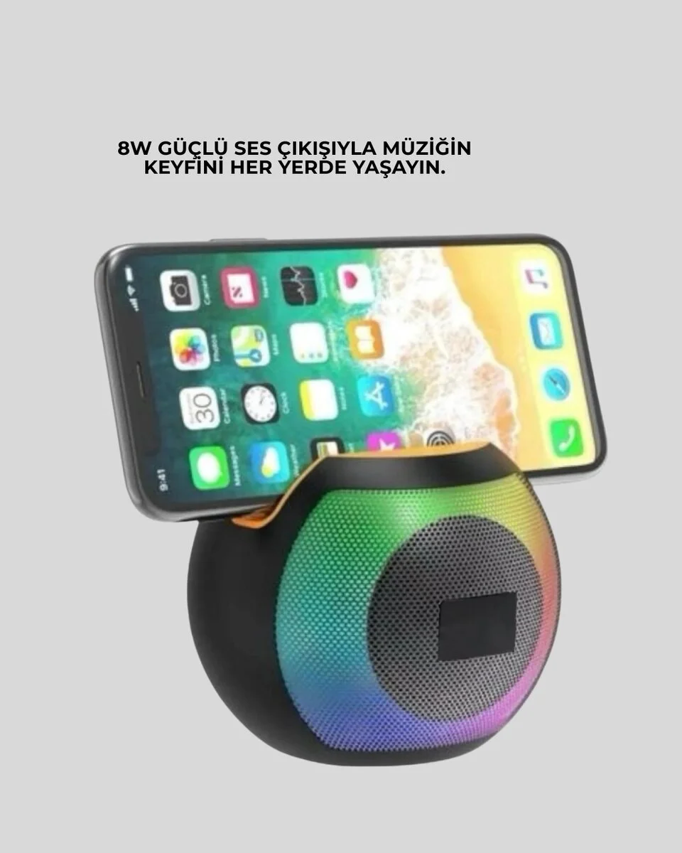 360° Stereo Surround Sesli Taşınabilir Hoparlör