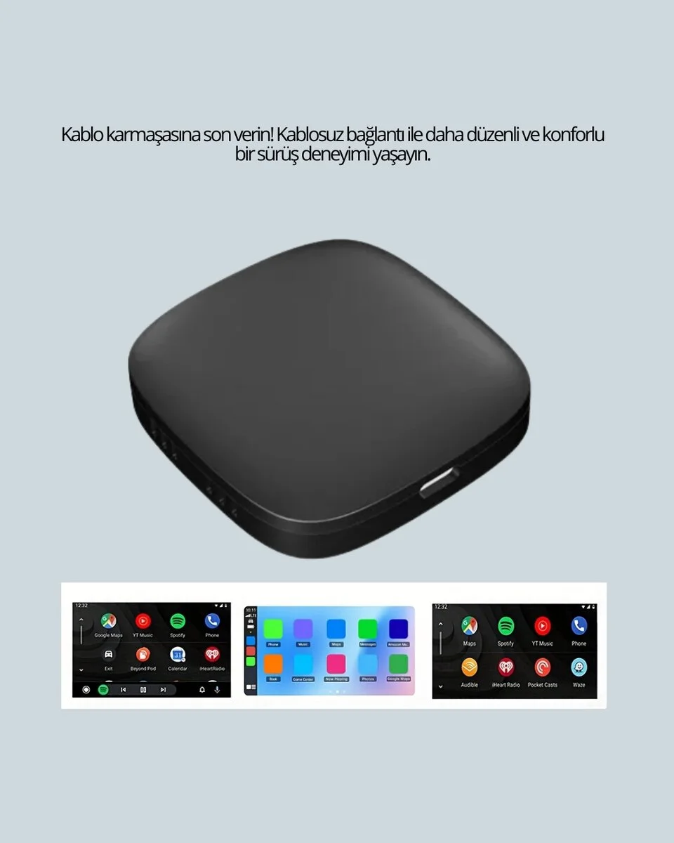 USB Girişli Tak Çalıştır Kablosuz Android Auto Cihazı