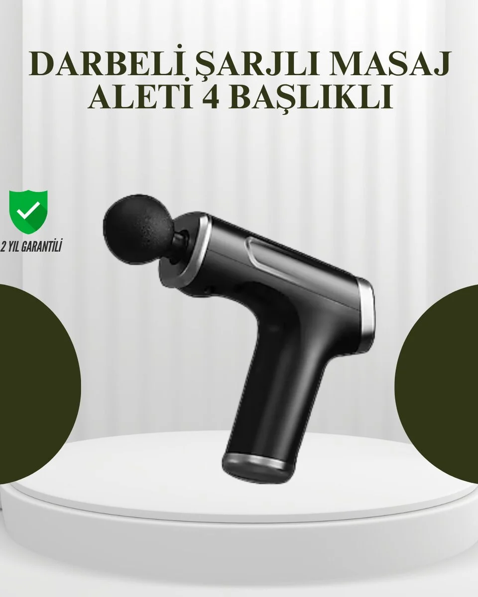 USB Type-C Şarjlı Taşınabilir Masaj Tabancası