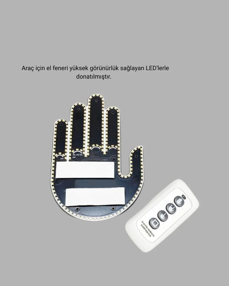 Uzaktan Kumandalı LED Jest Işığı – 3 Farklı Hareket Modu