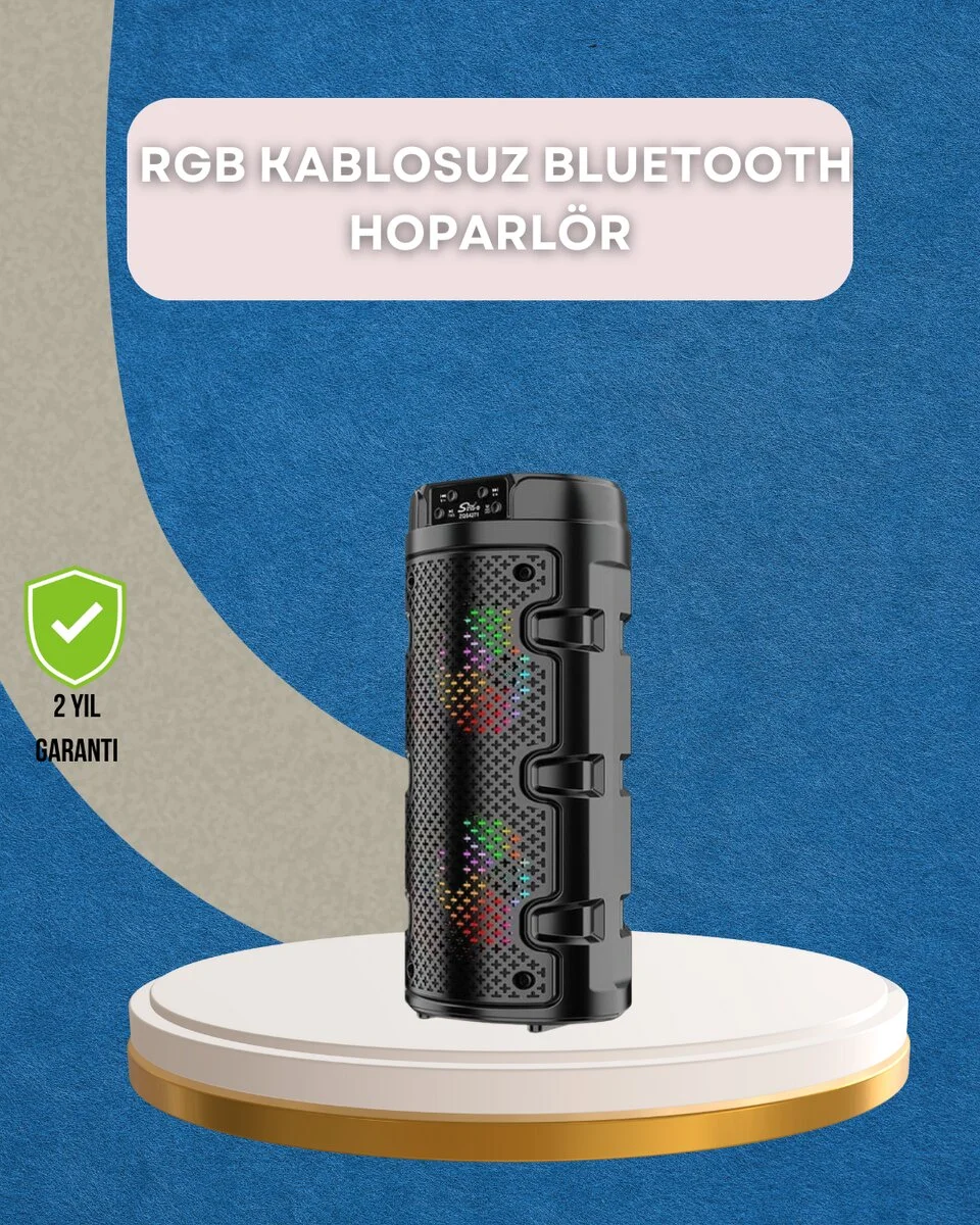 USB SD Kart ve AUX Girişli Taşınabilir Hoparlör