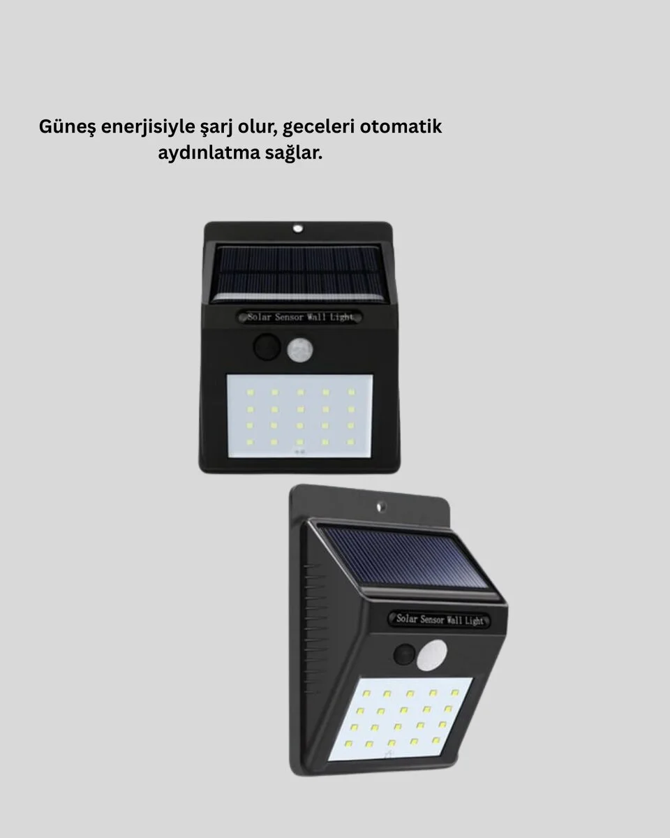 IP65 Dayanıklı Solar Enerjili Dış Cephe Aydınlatma
