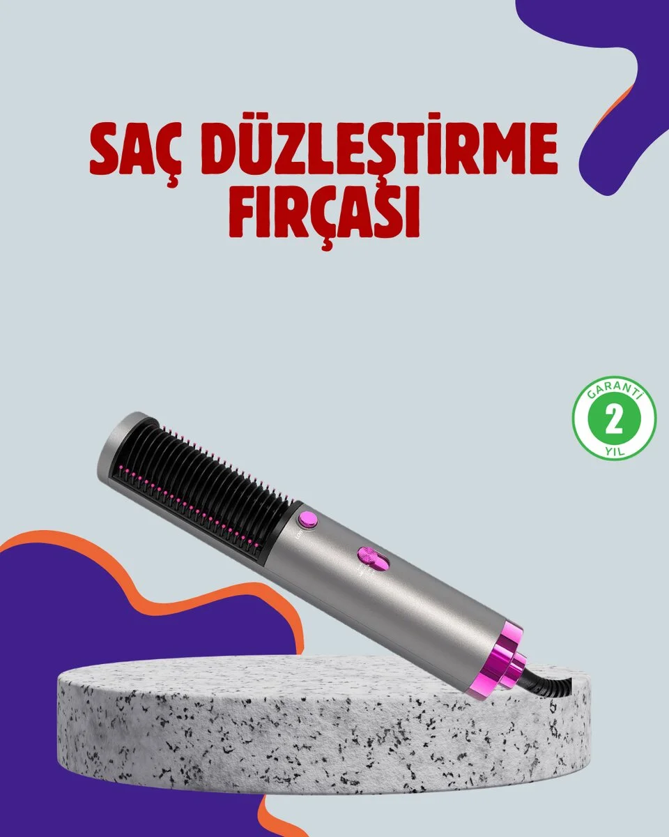 Salon Kalitesinde Saç Bakımı Sunan Şekillendirici Fırça