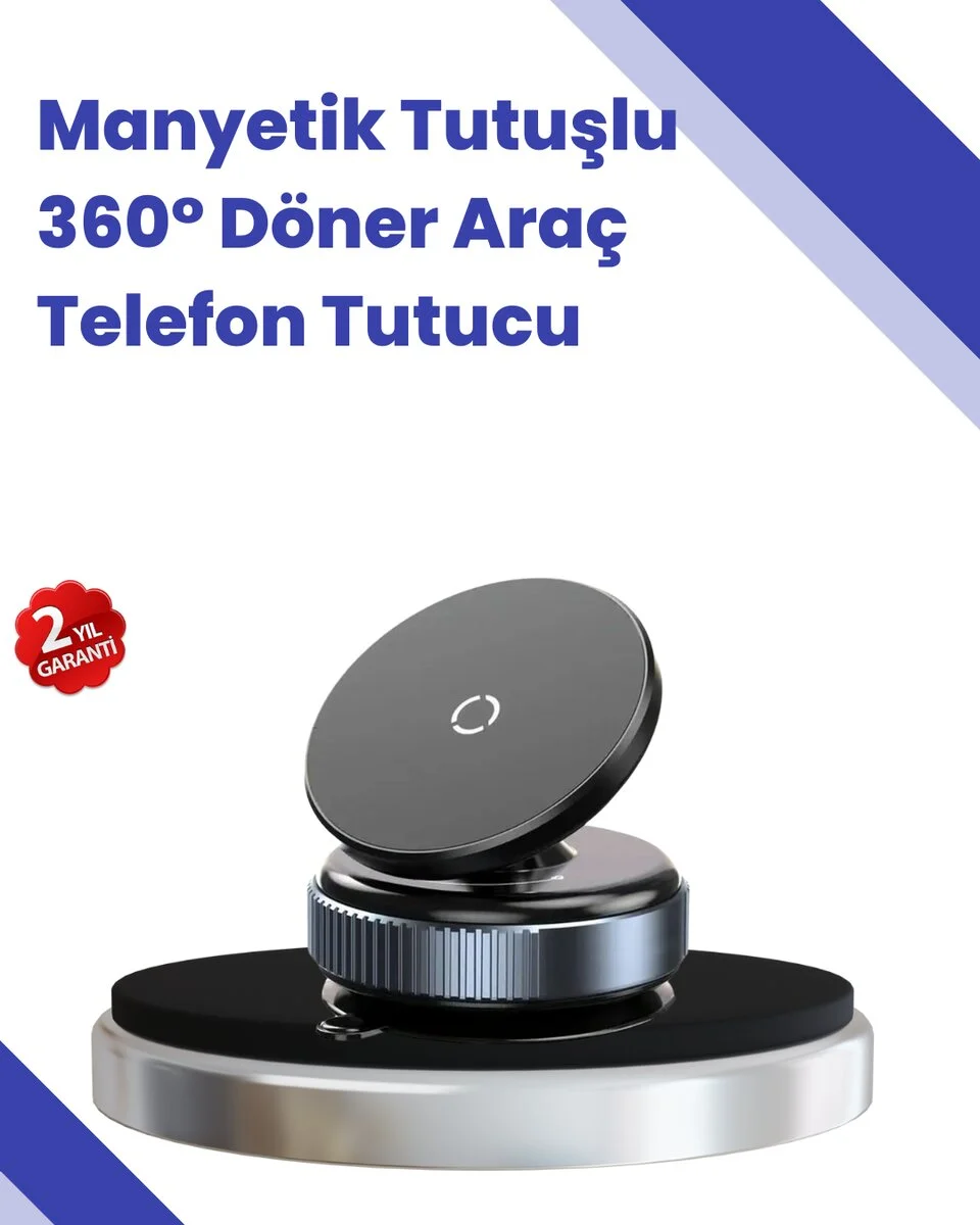 Araç İçi Telefon Tutucu Güçlü Manyetik Vakumlu Model