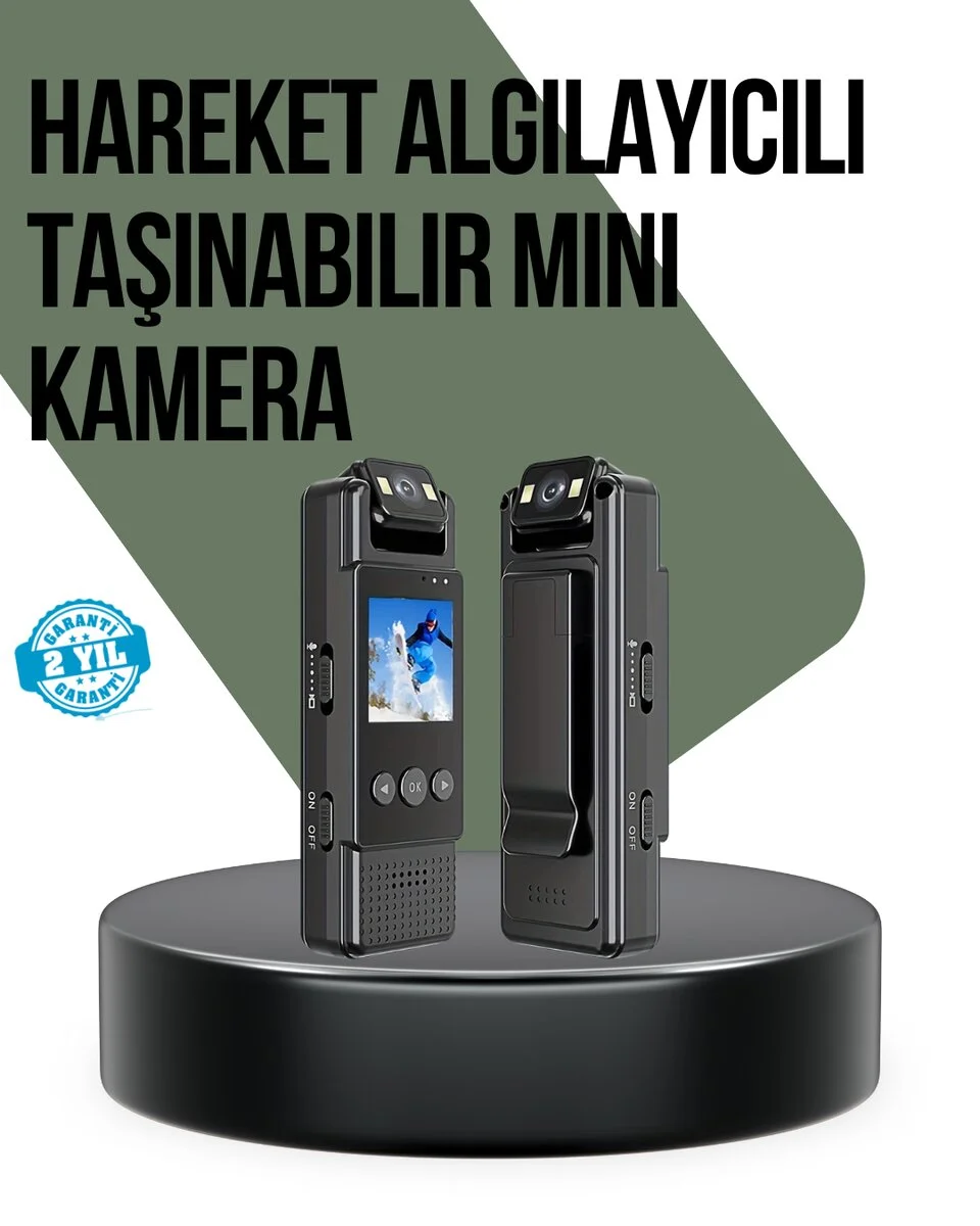 Gece Görüşlü Döngüsel Kayıt Destekli Mini Kamera