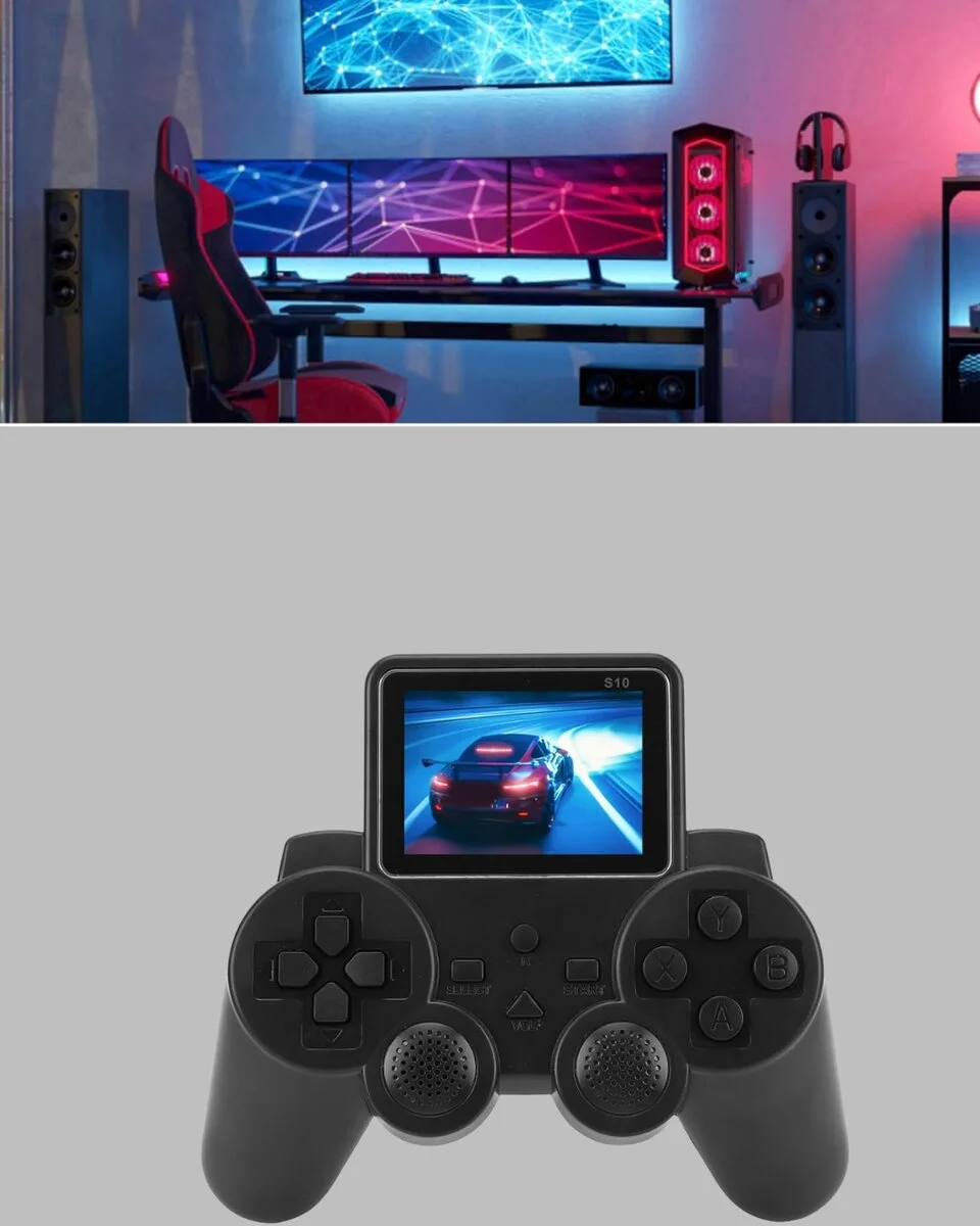 2025 A Kalite S10 Gamepad 520 Oyunlu TV Bağlantılı Retro Atari Konsolu