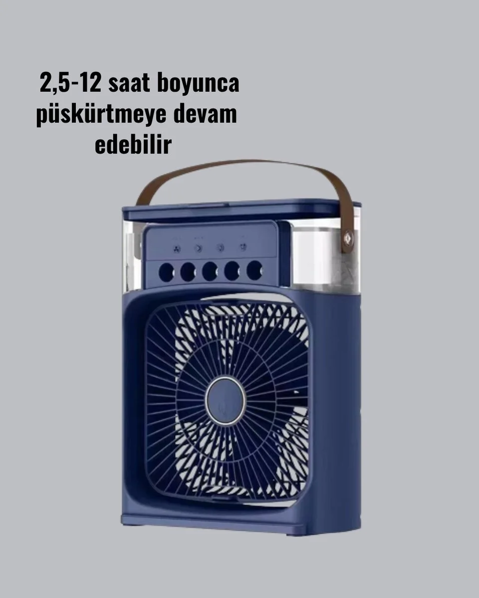 Enerji Tasarruflu Sessiz Çalışan Taşınabilir Soğutma Fanı