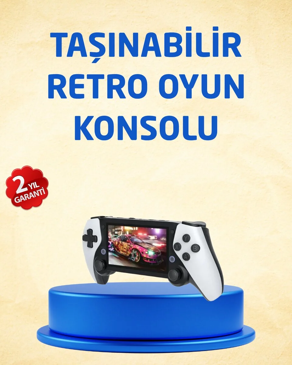 3D Ekranlı Mini Oyun Konsolu + Multimedya