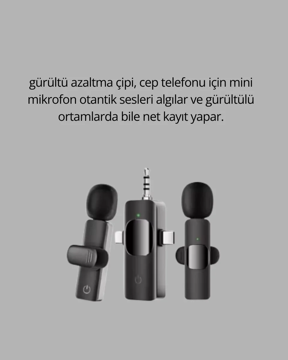 Mobil Uyumlu Mikrofon - Dış Mekân İçin İdeal