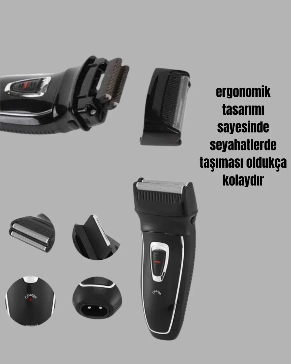 Darbelere Dayanıklı Kablosuz Erkek Tıraş Aleti