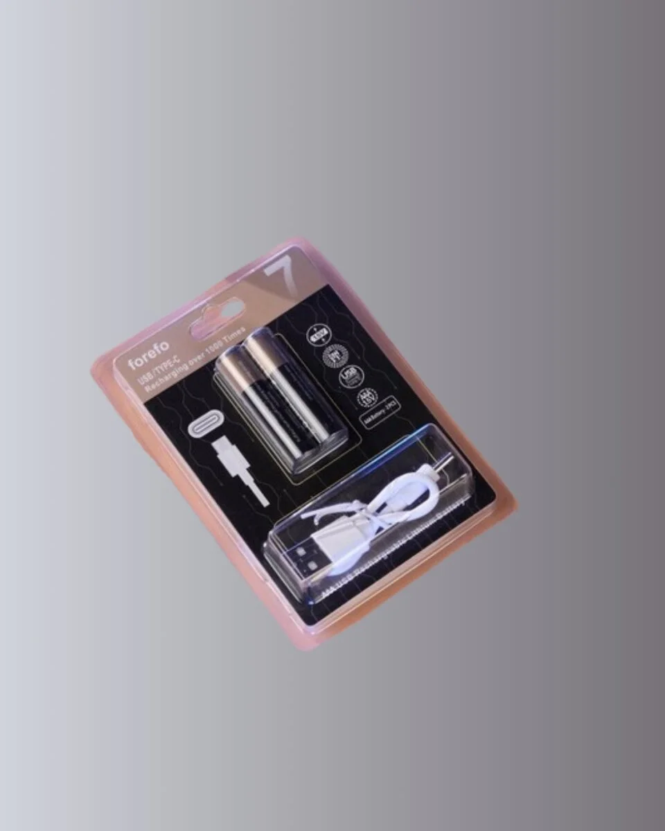 USB Type-C Şarjlı AAA Lityum Pil | 1.5V Sabit Voltaj 1000+ Şarj Döngüsü ile Uzun Ömür