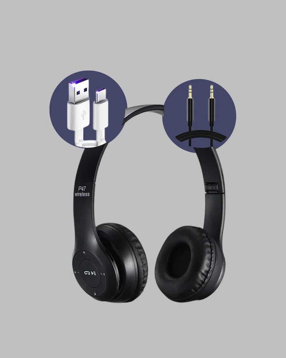 Ayarlanabilir Baş Bandı ve Yumuşak Kulak Yastıklı Bluetooth Kulaklık