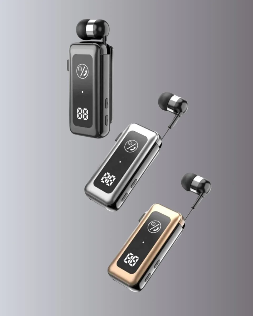 Dijital Ekranlı ve Hızlı Şarjlı Bluetooth 5.2 Makaralı Kulaklık