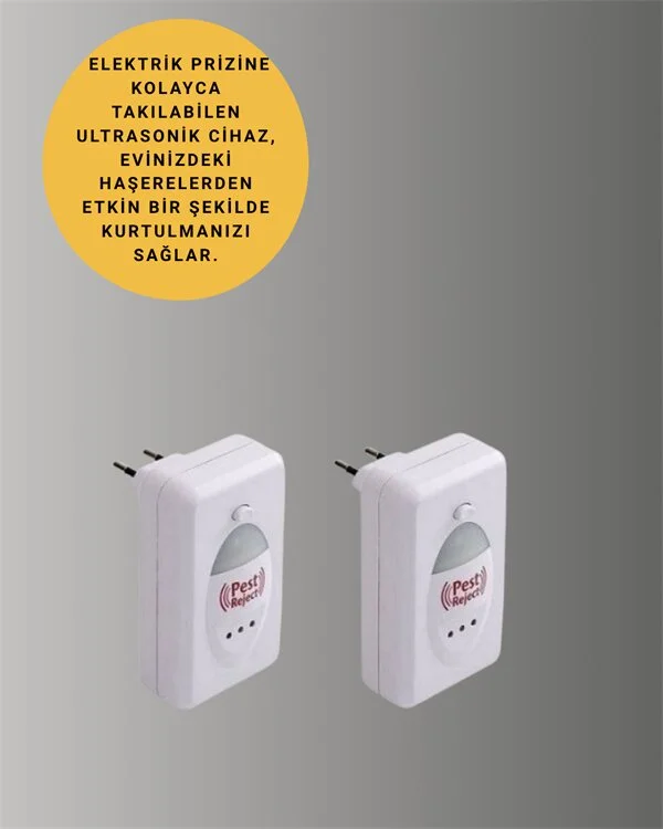 Ultrasonik Ses Dalgalarıyla Kimyasalsız Fare ve Böcek Kovucu Cihaz