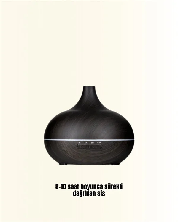 Zamanlayıcılı ve Otomatik Kapanmalı Aromaterapi Nemlendirici Difüzör