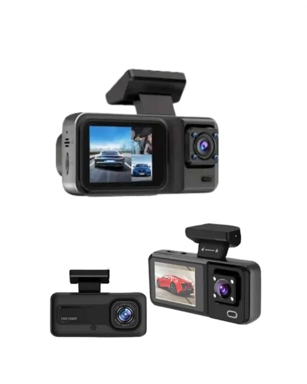 Sürüş ve Park Halinde Kesintisiz Güvenlik İçin 3 Kameralı Profesyonel Dashcam