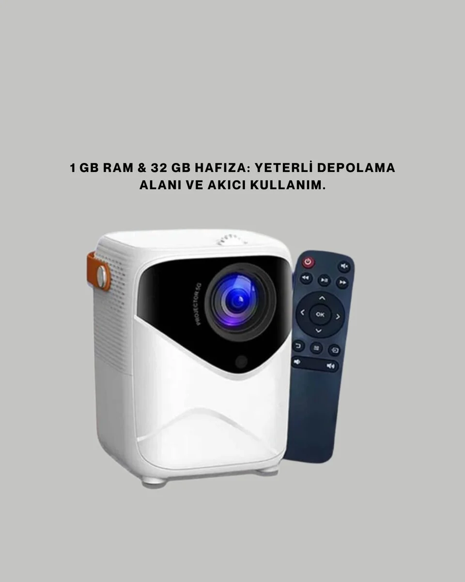 Ultra HD Çözünürlüklü Taşınabilir Projektör – 1920x1080 Piksel Görüntü Kalitesi (Kopya)