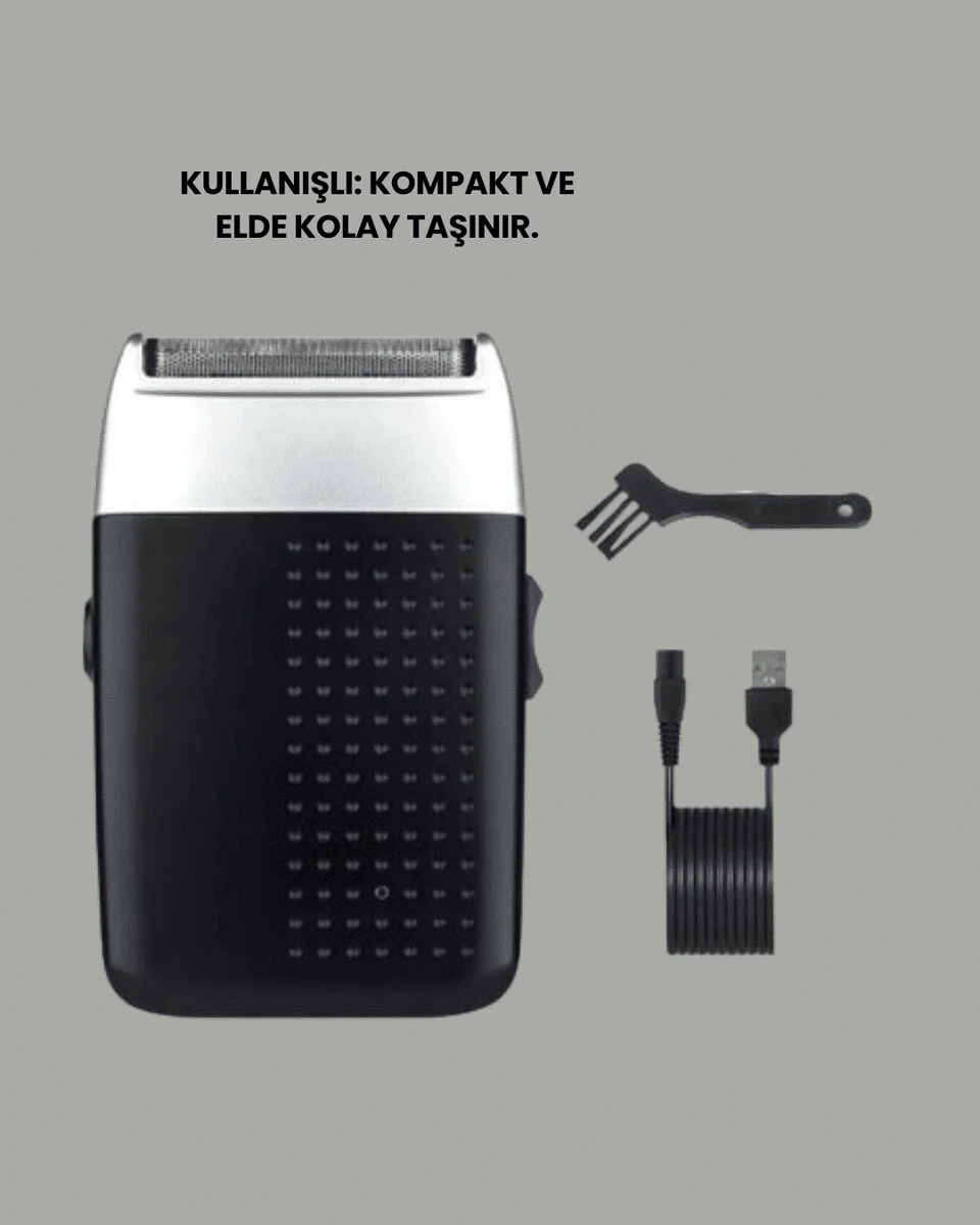 Evde Kişisel Bakımın Yeni Yolu – Kompakt ve Ergonomik Tıraş Makinesi