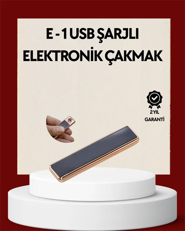 Plazma Ark Teknolojili Elektrikli Çakmak – Dokunmatik LED Göstergeli Şarj Edilebilir