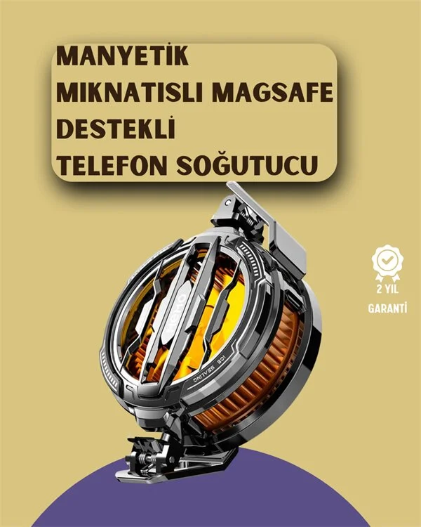 Mobil Oyunlar İçin Serinletici Telefon Fanı | Sessiz Çalışma | Geniş Kıskaçlı Tasarım