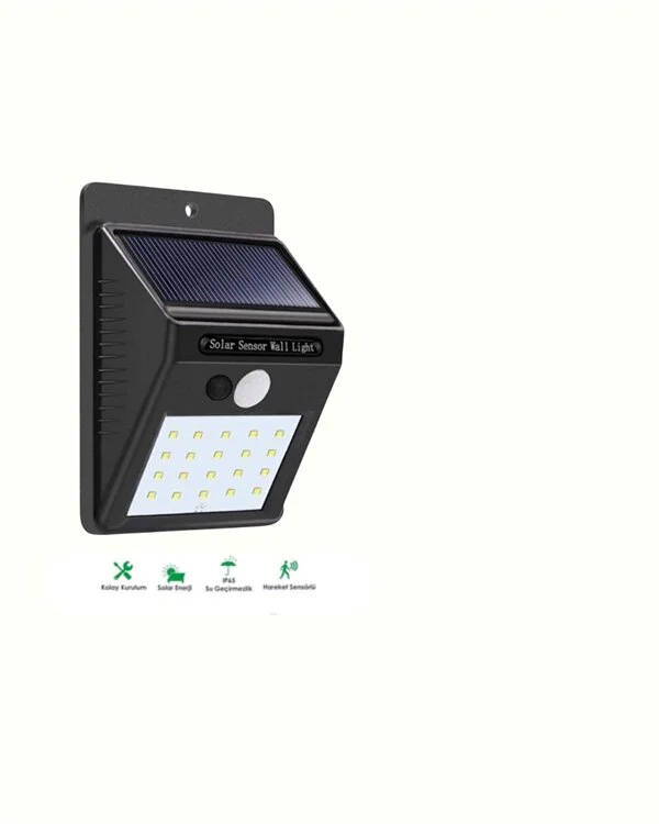 Kablosuz Solar LED Lamba | Bahçe Veranda Merdiven Işığı Otomatik Aç-Kapa Sensörlü