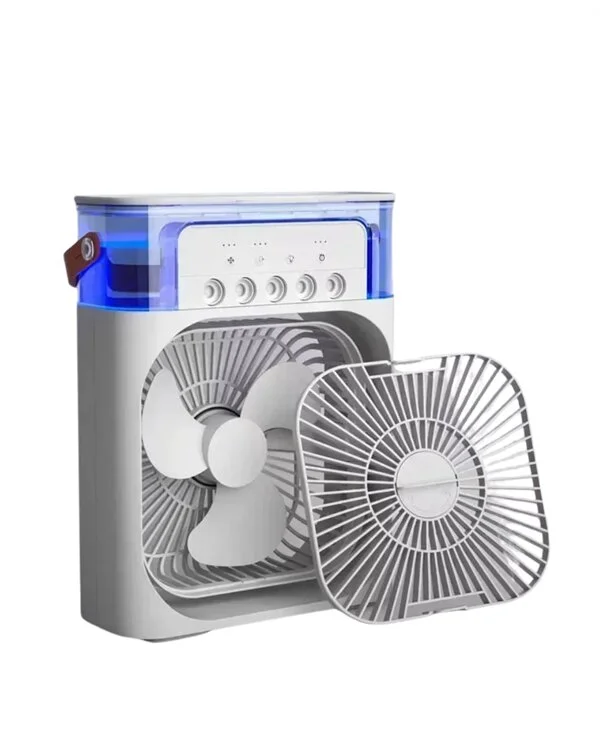 Spreyli Mini Masaüstü Fan | 500ML Su Hazneli 3 Kademeli Soğutucu