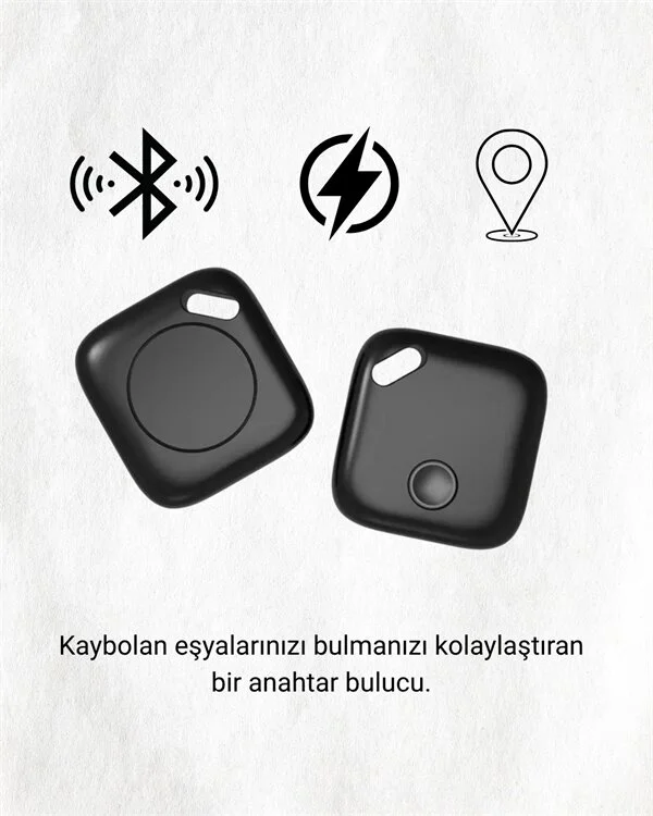 iOS & Android Uyumlu Smart Tag | Uzun Pil Ömrü | Bul Uygulaması ile Entegre Akıllı Takip Cihazı
