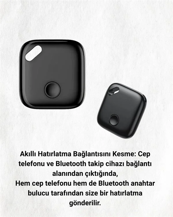 iOS & Android Uyumlu Smart Tag | Uzun Pil Ömrü | Bul Uygulaması ile Entegre Akıllı Takip Cihazı