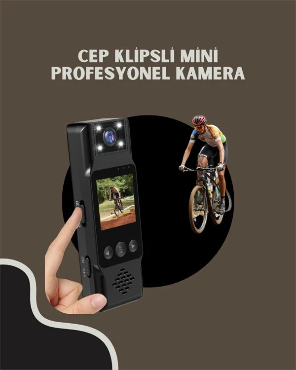 WiFi Özellikli Taşınabilir Kamera – 1.3” TFT Ekran 3MP Fotoğraf 128GB Kart Desteği