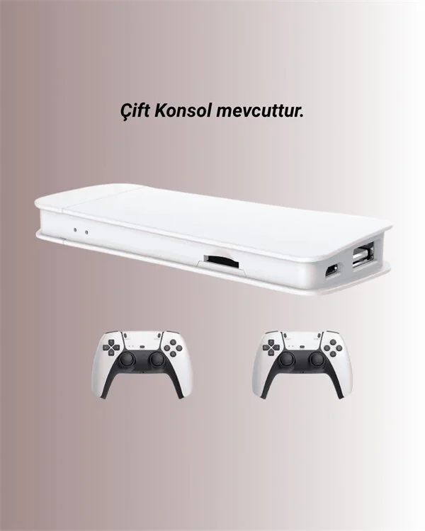 M15 Retro Konsol – 20.000 Oyunlu Çift Gamepadli 4K HDMI