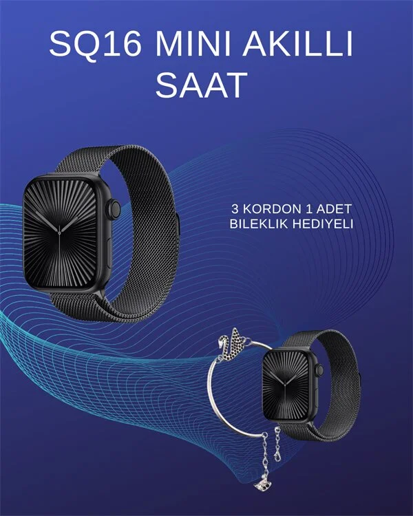 SQ-16 Mini Series 10 Akıllı Saat | Spor Modları Bildirim ve Müzik Kontrolü