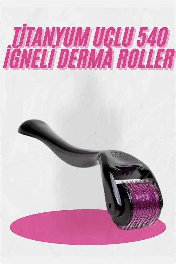 Dermaroller Titanyum 540 Iğneli 1 Mm Saç Kaş Sakal Serum Kullanıma Uygun