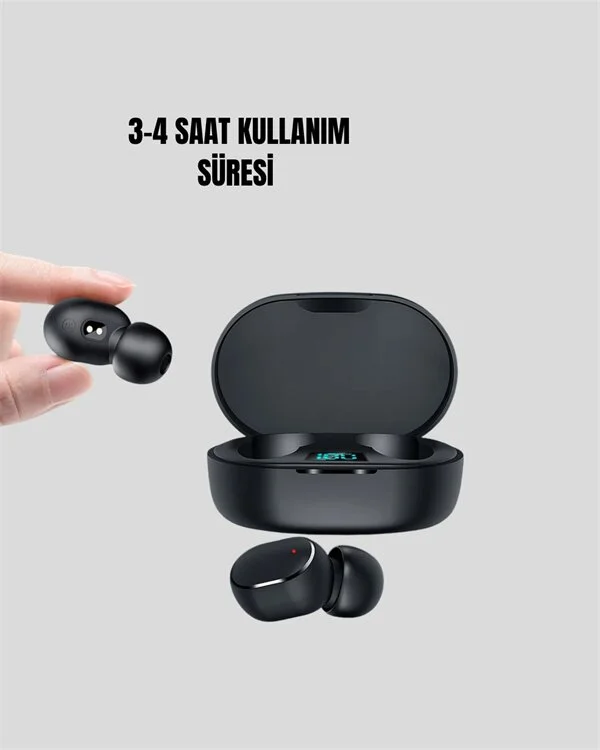 TWS Bluetooth Kulaklık Kulak İçi Kablosuz Dijital Göstergeli Çağrı Cevaplayabilen