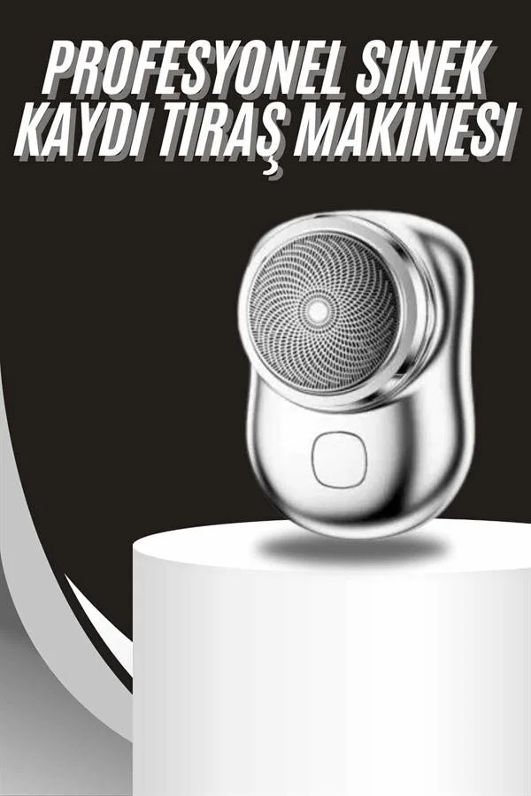 Kablosuz Tıraş Makinesi Günlük Hızlı Taşınabilir Şarjlı Yuvarlak Paslanmaz Çelik