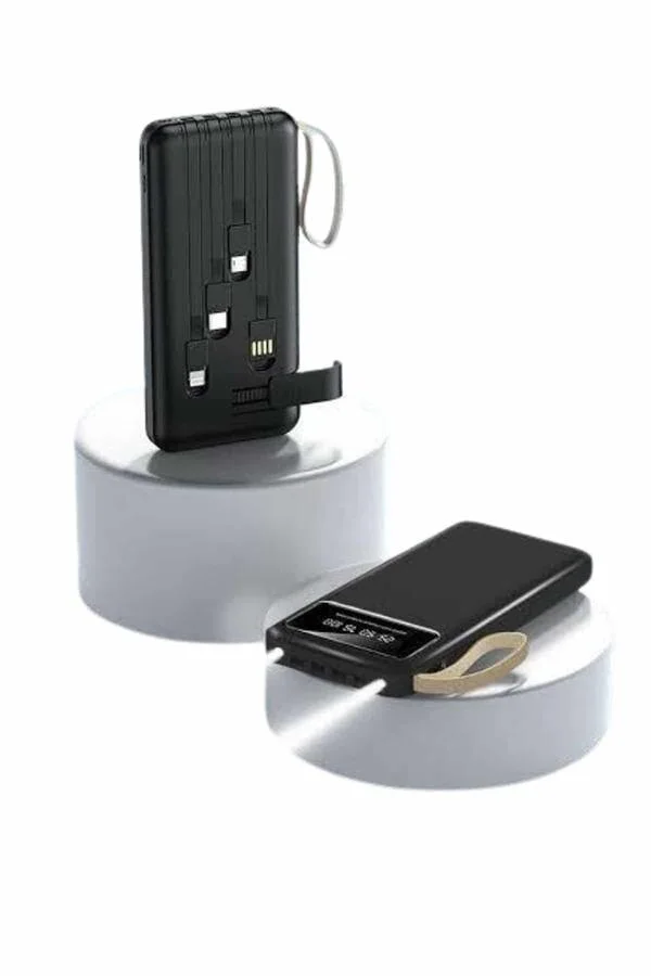 Hızlı Şarj Özellikli 20.000 Mah Dijital Göstergeli USB Girişli Android ve İOS Uyumlu Powerbank