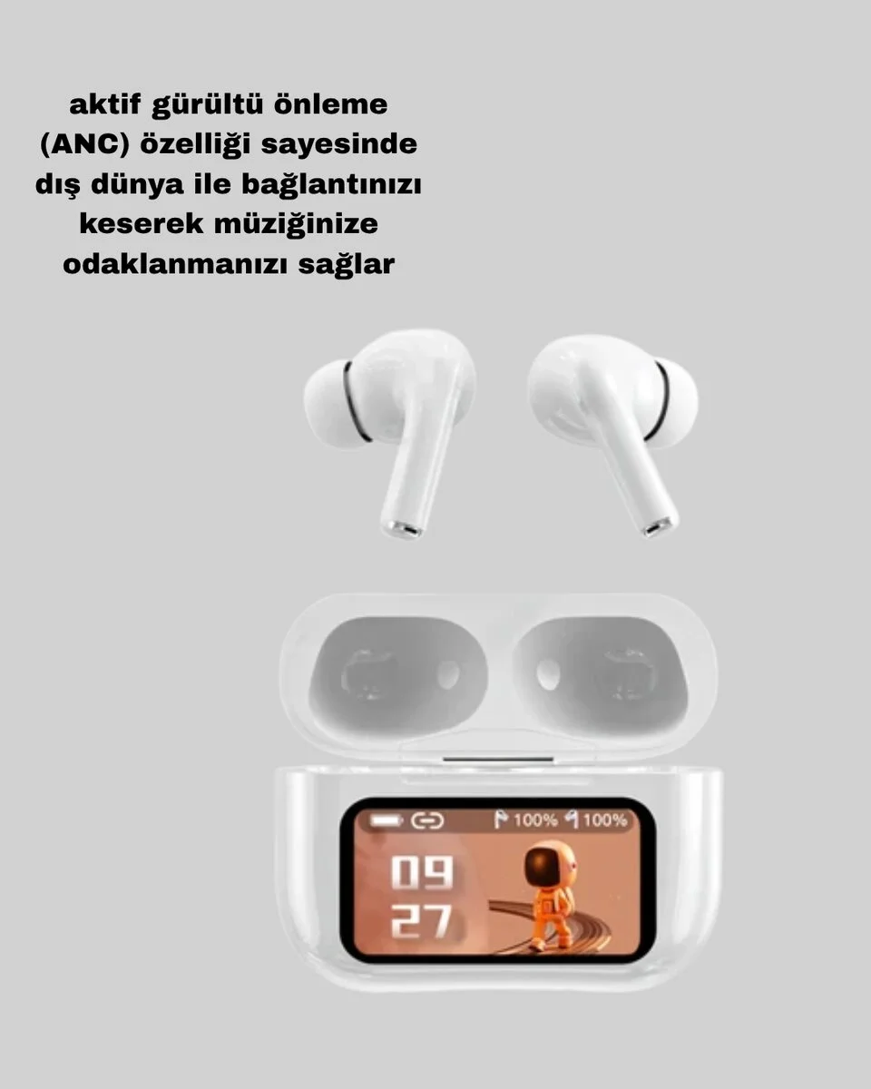 Powerbank Kutulu Dokunmatik Bluetooth Kulaklık – Gürültü Engelleme Suya Dayanıklı
