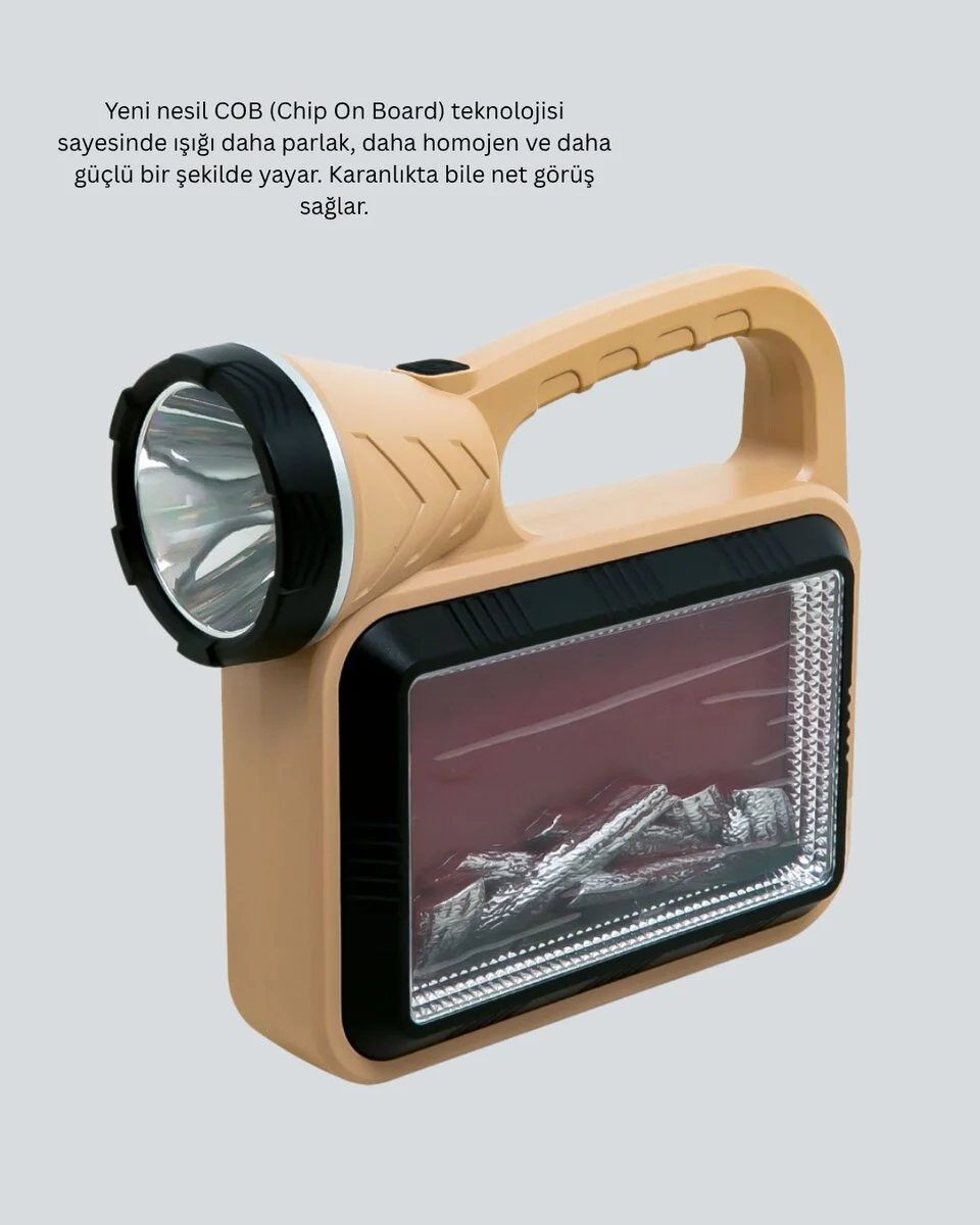 Solar COB Alev Efektli Lamba – Güneş Enerjili Suya Dayanıklı Taşınabilir