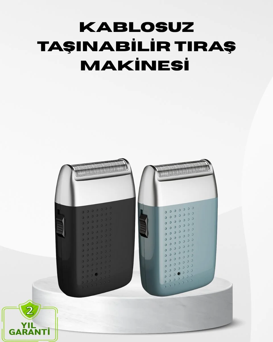 Kablosuz Şarjlı Sakal Tıraş Makinesi – Kuru Kullanım Uzun Pil Ömrü
