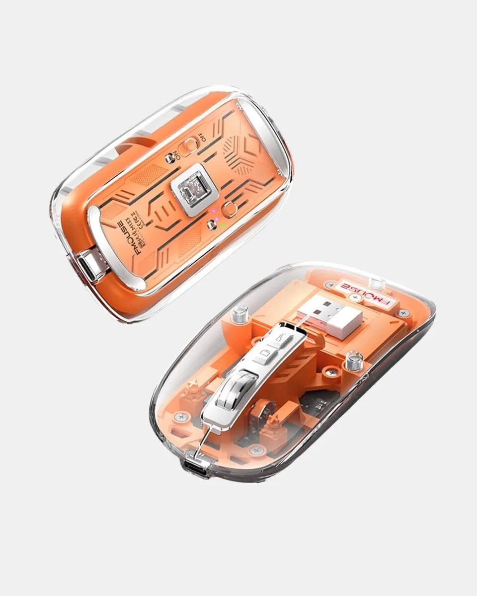 Çift Modlu Kablosuz Bluetooth 5.0 + 2.4GHz Mouse – 3 Cihaz Bağlantılı Hızlı Geçiş Düğmeli