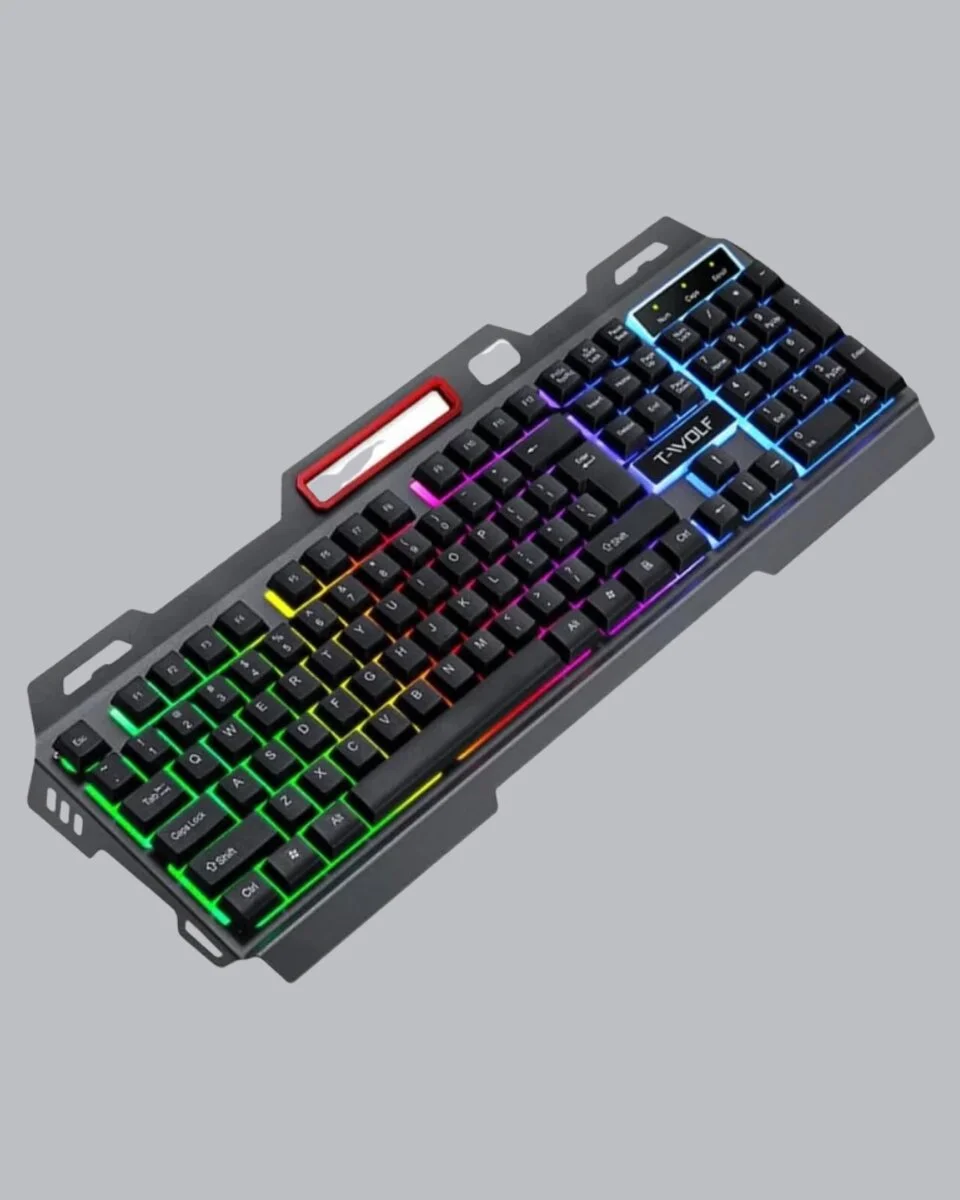 Profesyonel Oyuncu Klavye Mouse Seti – RGB Işıklı Türkçe Q DPI Ayarlı Dayanıklı Gövde