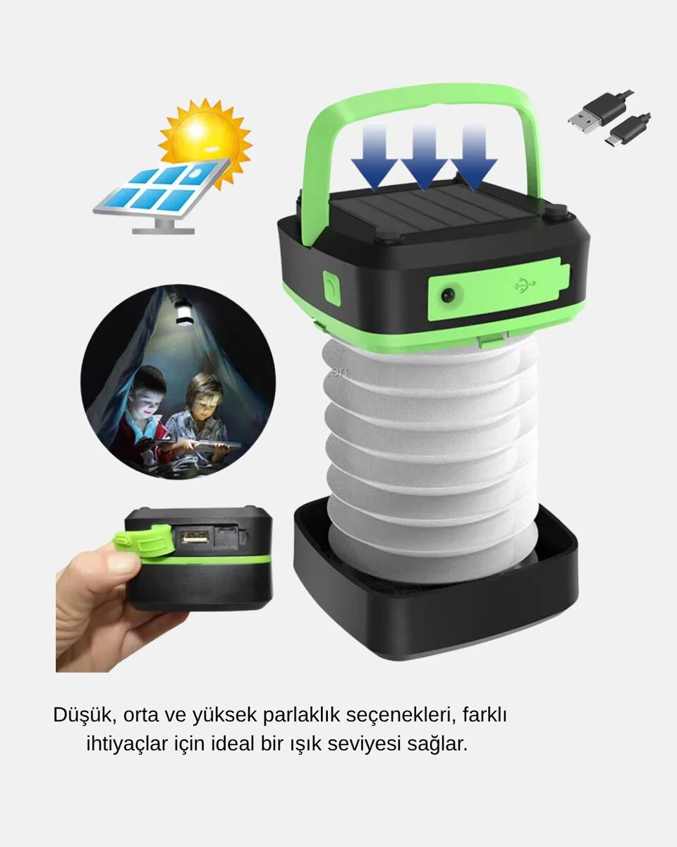 Taşınabilir Şarjlı LED Lamba – Dokunmatik Kontrol Üç Kademeli Işık ve Uzun Ömürlü Pil Performansı