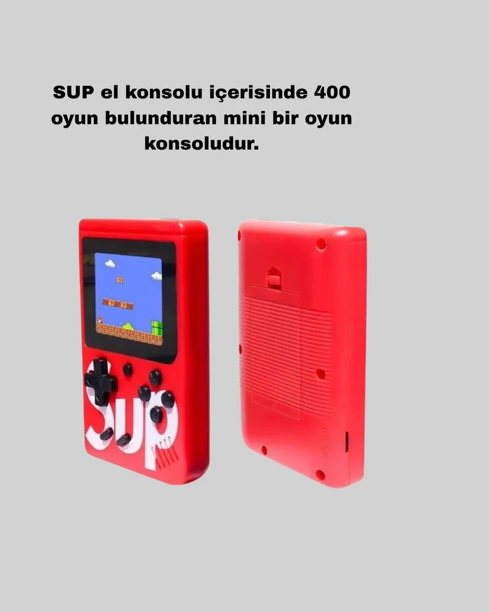 SUP Game Box El Konsolu – 500 Oyunlu TV Bağlantılı 5 Saat Oyun Süresi