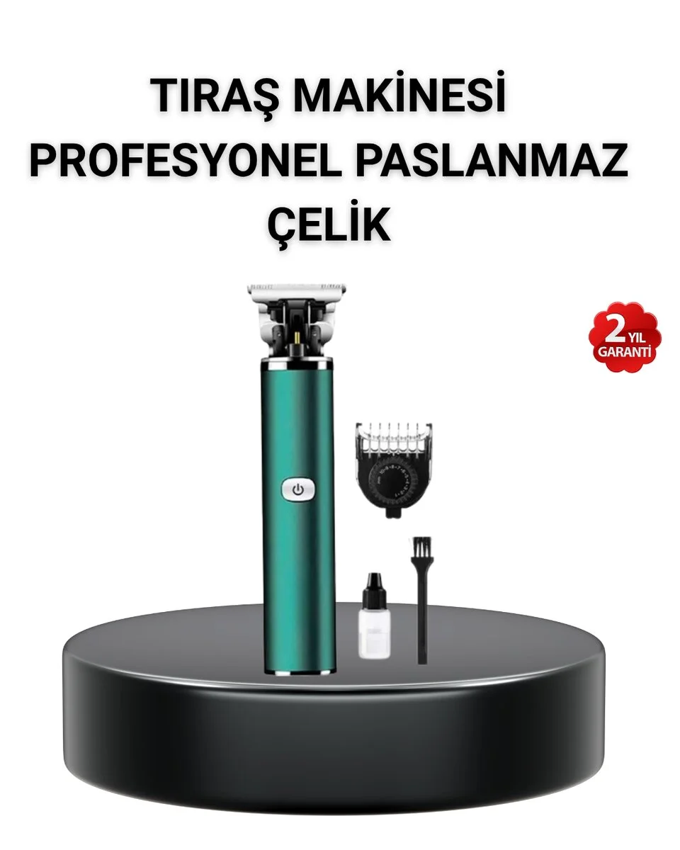 180 Dakika Kullanım Süreli Şarjlı Tıraş Makinesi – Hızlı Şarj USB Girişli Yüksek Kapasiteli
