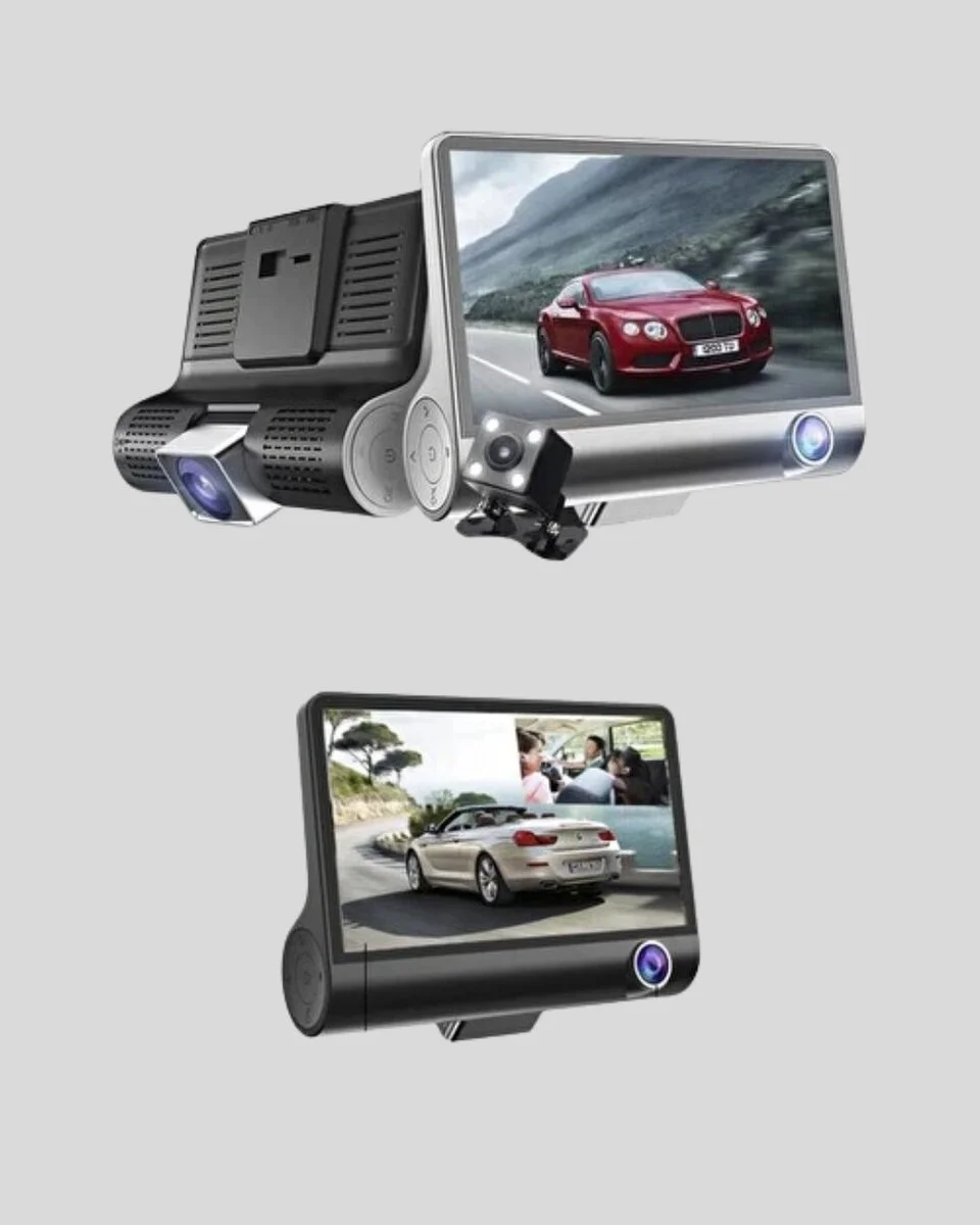 Araç Kamerası 3’lü Full HD DVR 1080P Gece Görüşlü ve G-Sensörlü