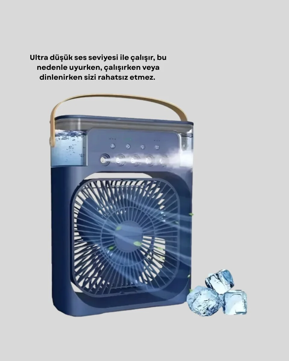 Turbo Fan Teknolojili Sessiz ve Güçlü Soğutma Masası Vantilatör