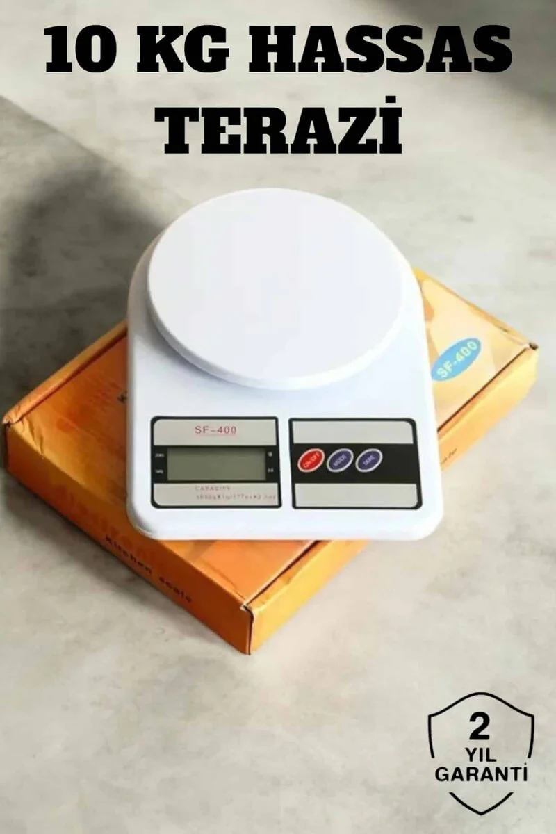 Hassas Terazi 10 kg Kapasiteli Yüksek Hassasiyetli Dijital Mutfak Tartısı
