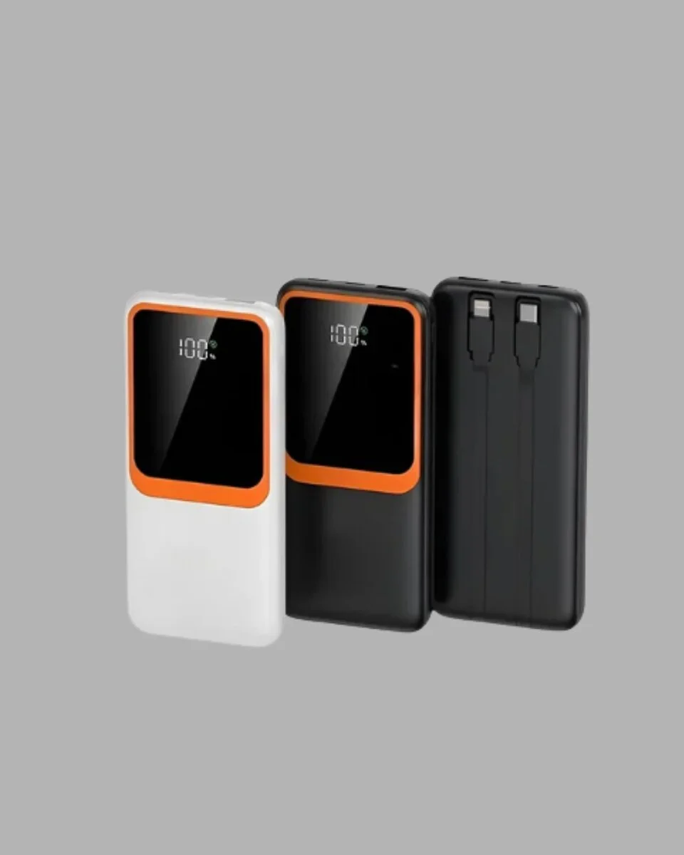10000 mAh Taşınabilir Powerbank – Çift Çıkışlı Type-C ve Lightning Uyumlu