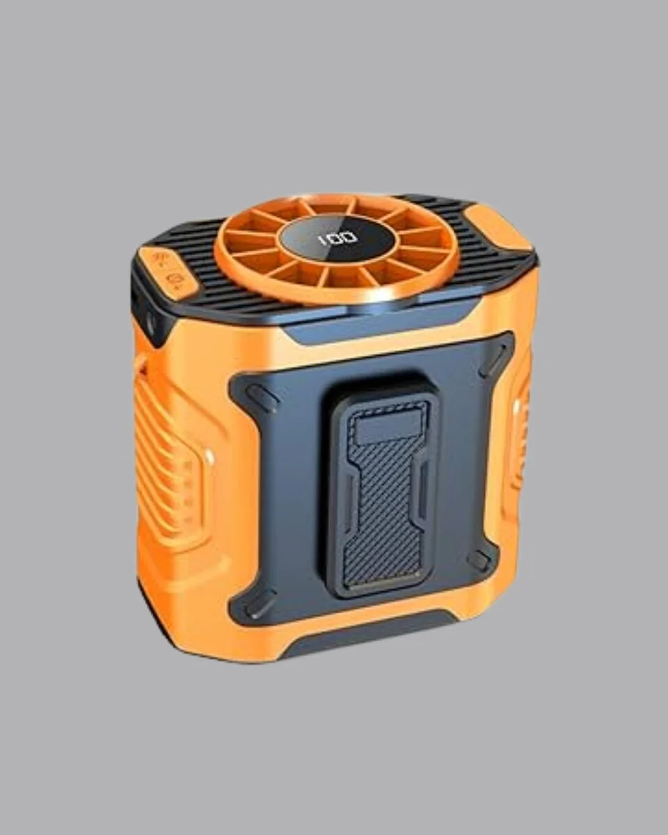 Dijital Ekranlı Turbo Mini Fan – 3 Kademeli Hız Sessiz Çalışma ve Type-C Şarj