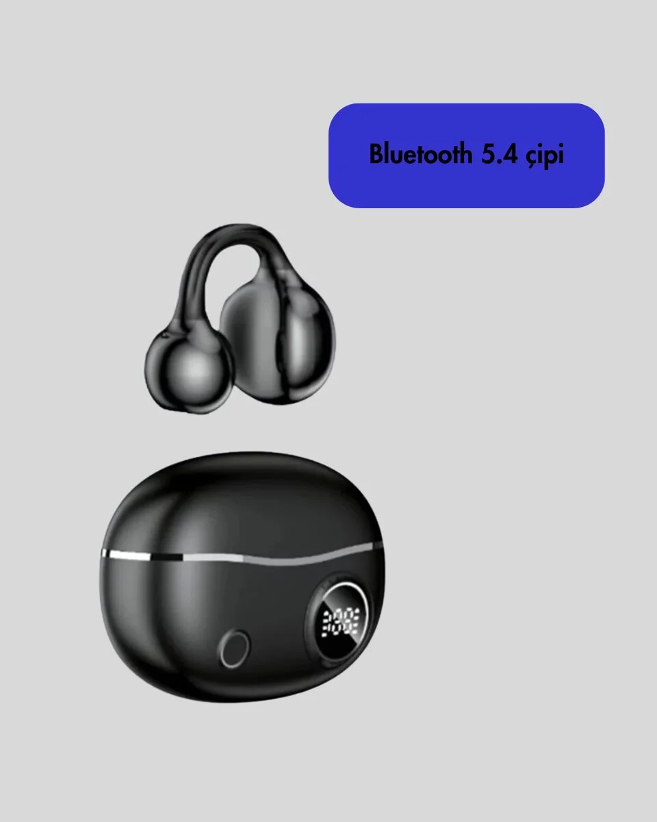 Açık Kulak Tasarımlı Bluetooth 5.4 Kablosuz Kulaklık – Uzun Pil Ömrü